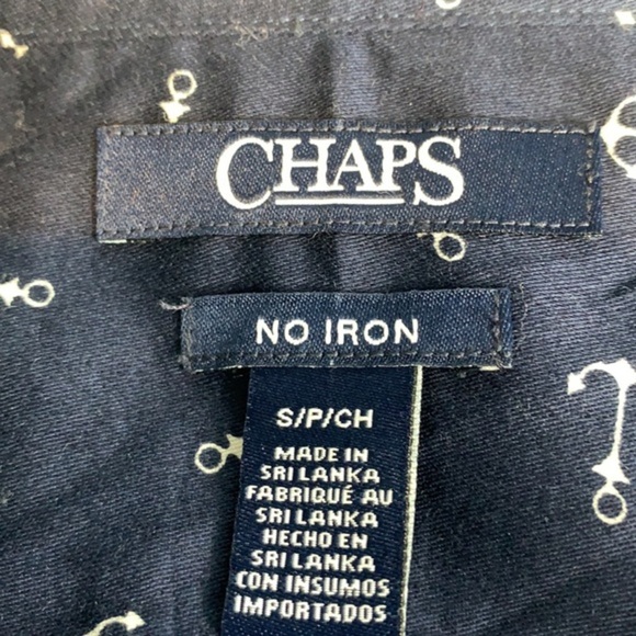 Chaps Women's No Iron 3/4 Sleeve Button Up Shirt - Picture 4 of 4